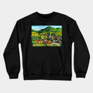 Village in the mountains Crewneck Sweatshirt